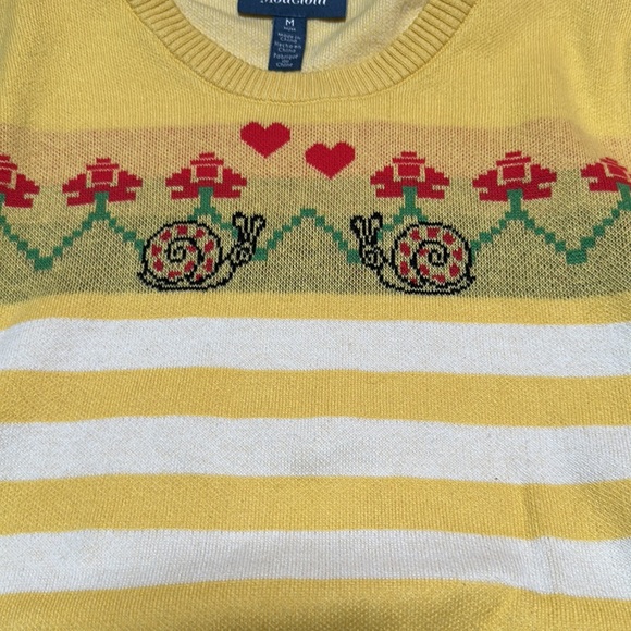 Modcloth Yellow and White Striped Sweater - Picture 6 of 6